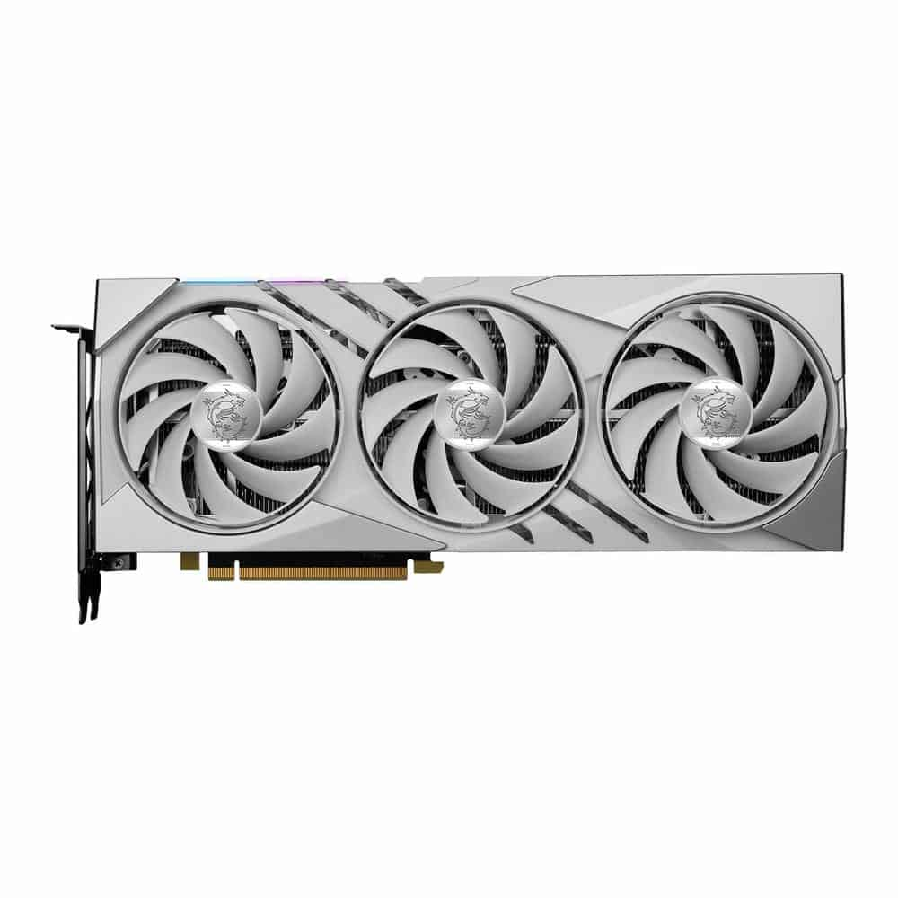 MSI NVIDIA GeForce RTX 4060 Ti 16GB GAMING X SLIM WHITE Ada Lovelace Graphics Card